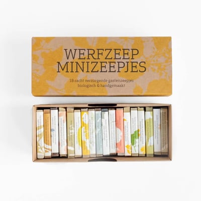 Werfzeep Cadeaudoos met 18 Minizeepjes