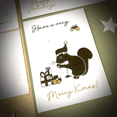 Bloom Your Message Bloeiende Kerstkaarten Merry Xmas