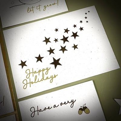 Bloom Your Message Bloeiende Kerstkaarten Happy Holidays