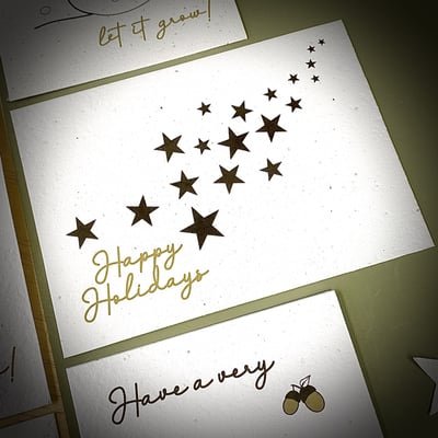 Bloom Your Message Bloeiende Kerstkaarten Happy Holidays