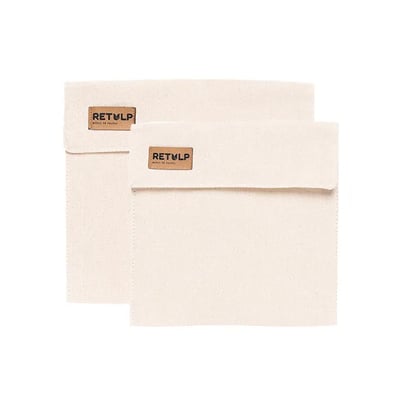 Retulp Lunch Bag Herbruikbare Zakjes - 2 Stuks