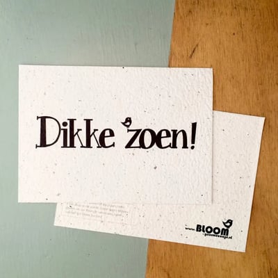 Bloom Your Message Bloeikaart Wildbloemen - Dikke Zoen