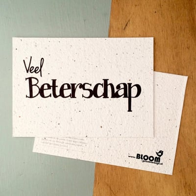 Bloom Your Message Bloeikaart Wildbloemen - Veel Beterschap