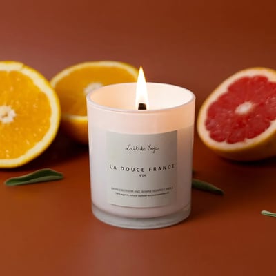 Lait de Soja Geurkaars - La Douce France met vlam