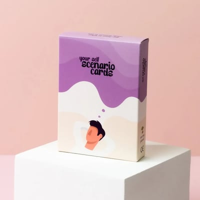 Scenario Cards Gesprekskaarten Persoonlijke Ontwikkeling Your Self (52 kaarten) voorkant doosje