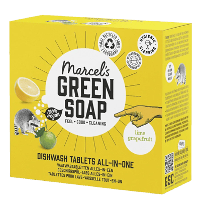 Marcel's Green Soap Vaatwastabletten - Grapefruit & Limoen doosje