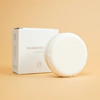 Shampoo Bar Kokos bar met kartonnen verpakking