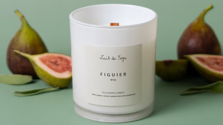 Lait de Soja Natuurlijke Geurkaars Figuier